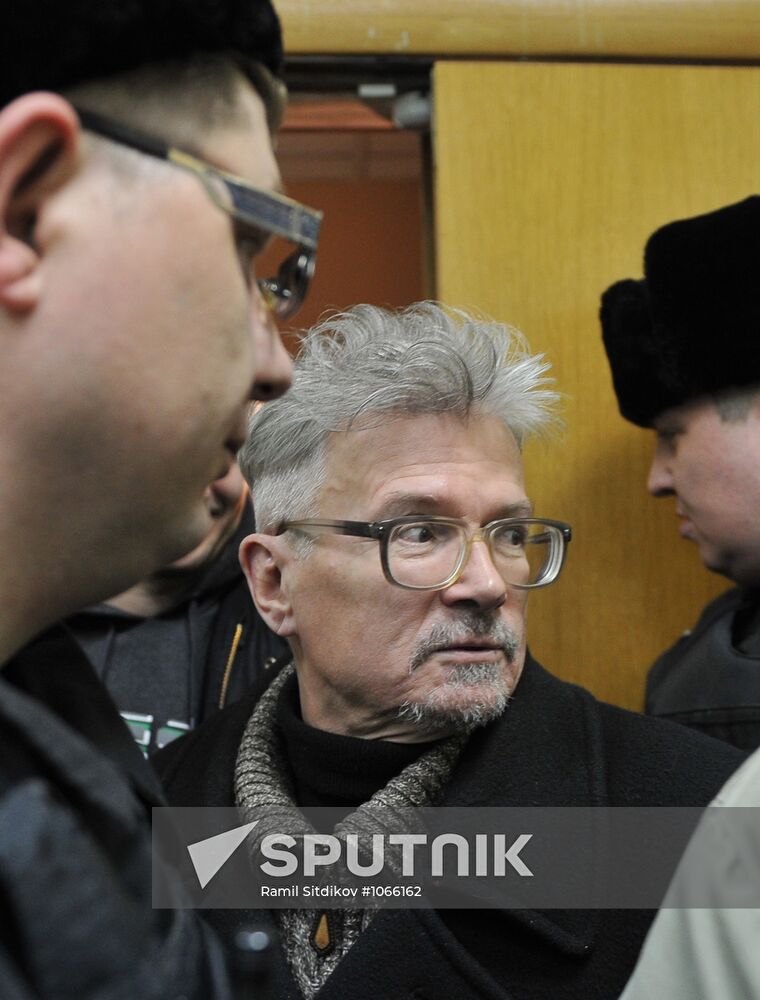 Eduard Limonov tried in court
