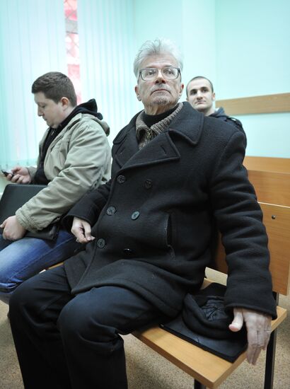 Eduard Limonov tried in court