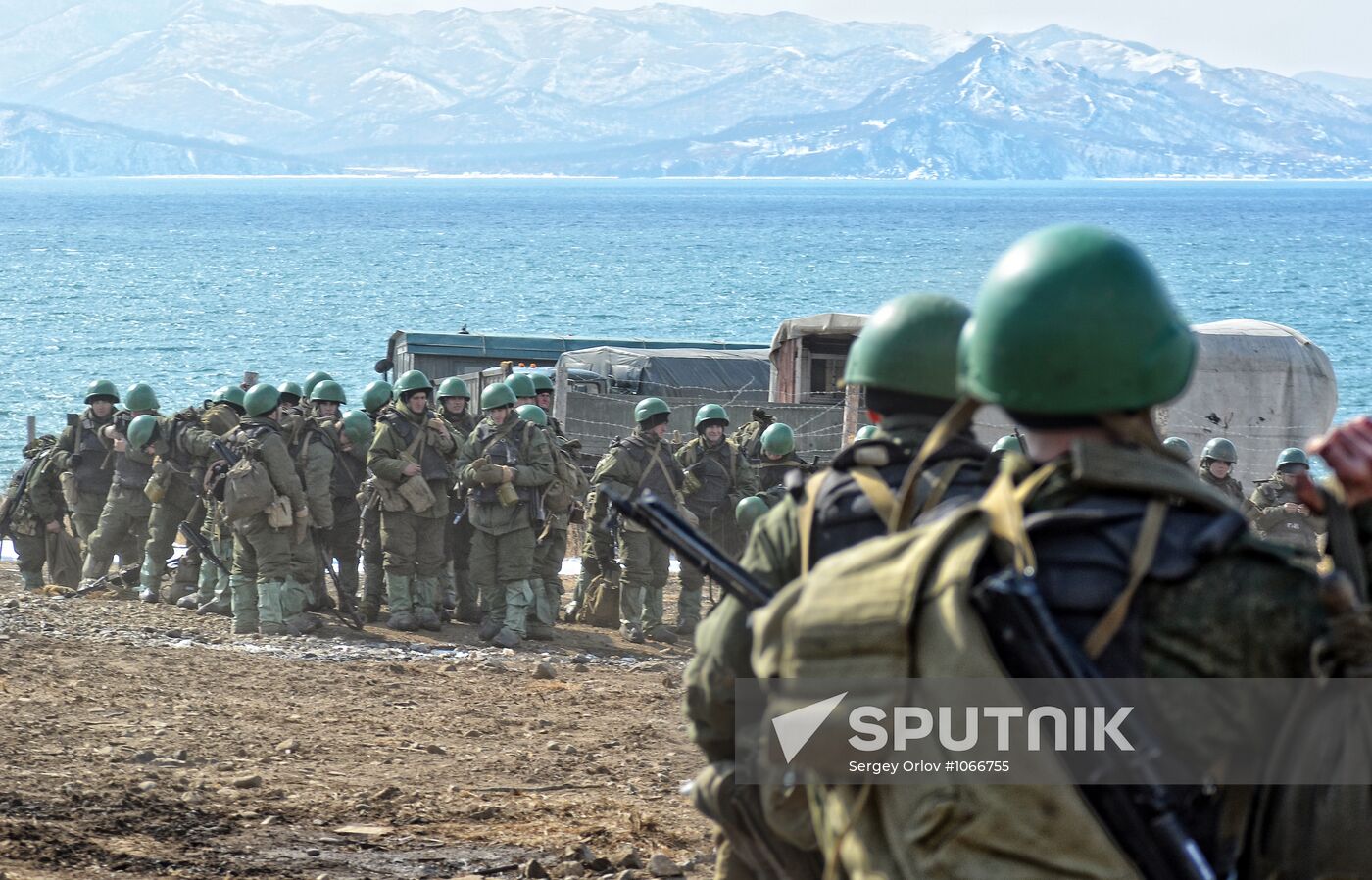 Pacific Fleet marines training in Primorye