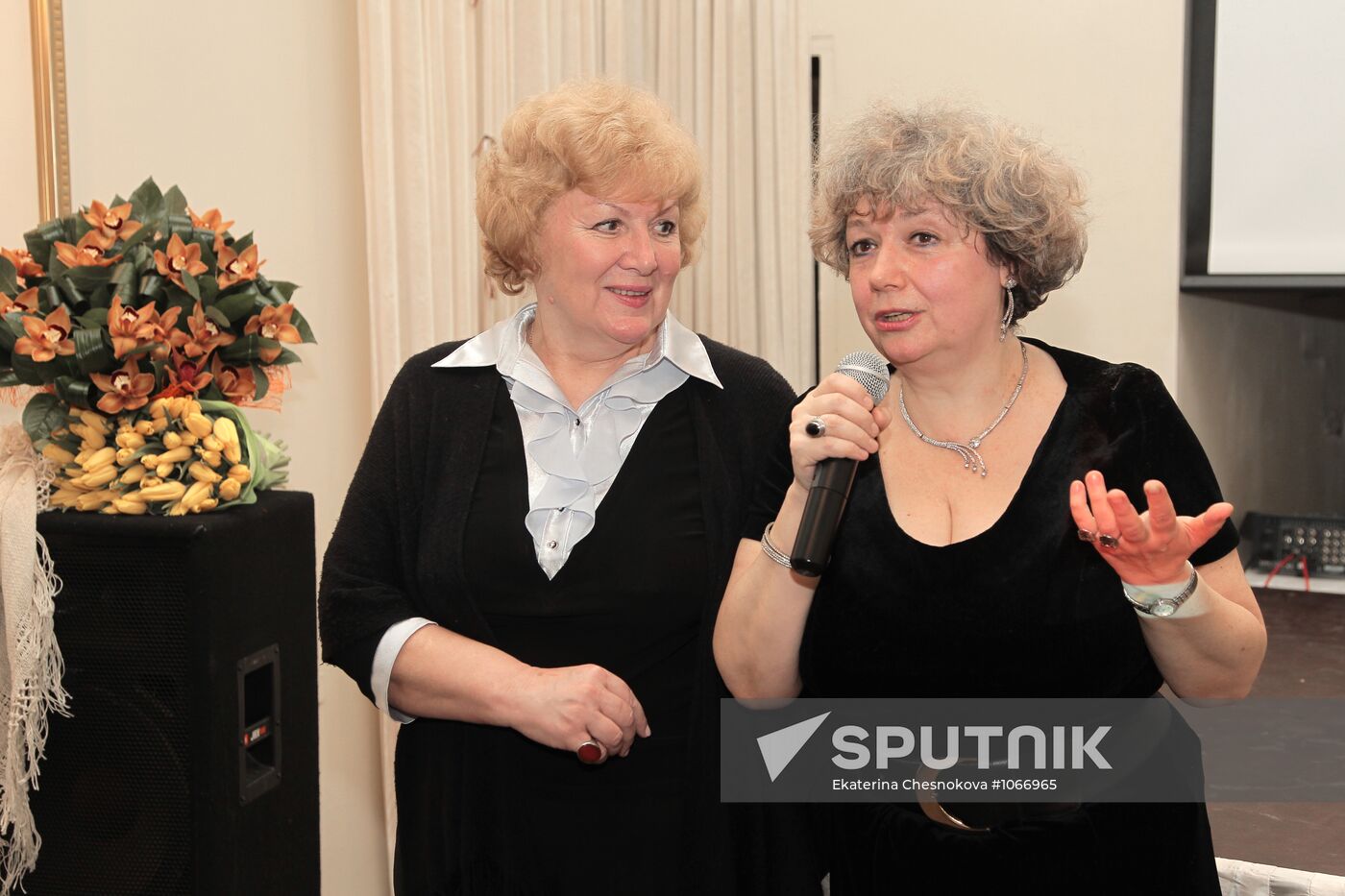 Writer Maria Arbatova's party Movies, Wine and Domino