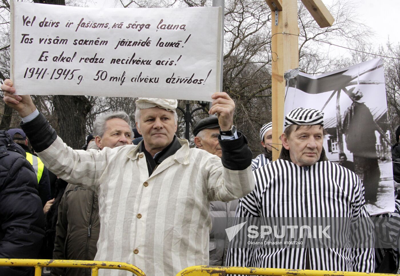 Waffen-SS veterans march in Riga