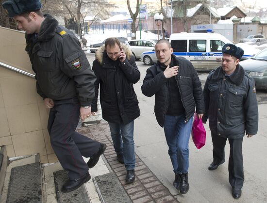 Presnensky Court hearing in Sergei Udaltsov case