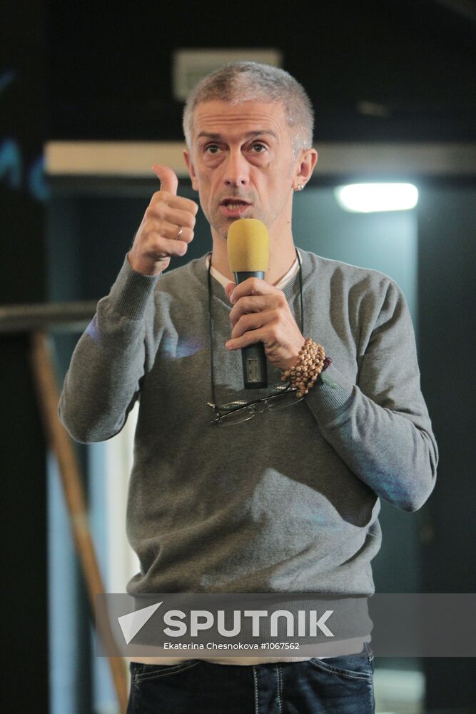 Press rehearsal of Eduard Boyakov's play "Waves" in Moscow