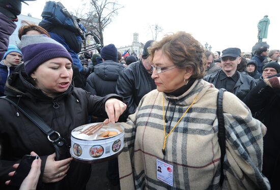 Opposition rally on Pushkin Square