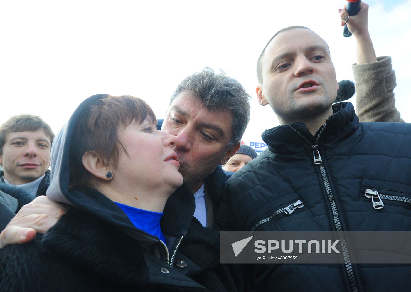 Opposition rally on Pushkin Square