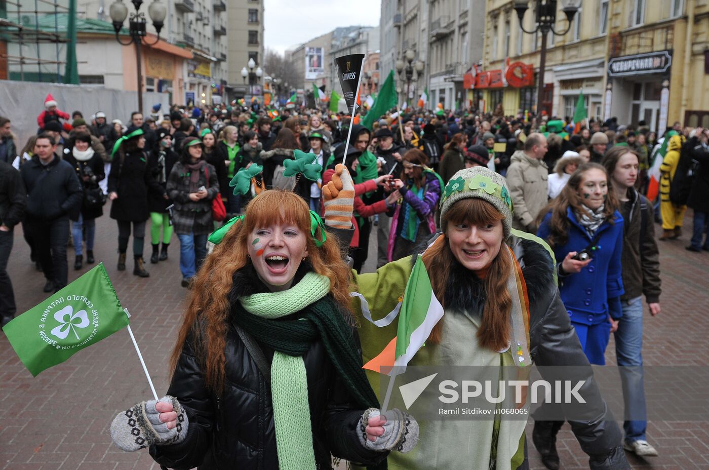 St. Patrick's Day parade held in Moscow