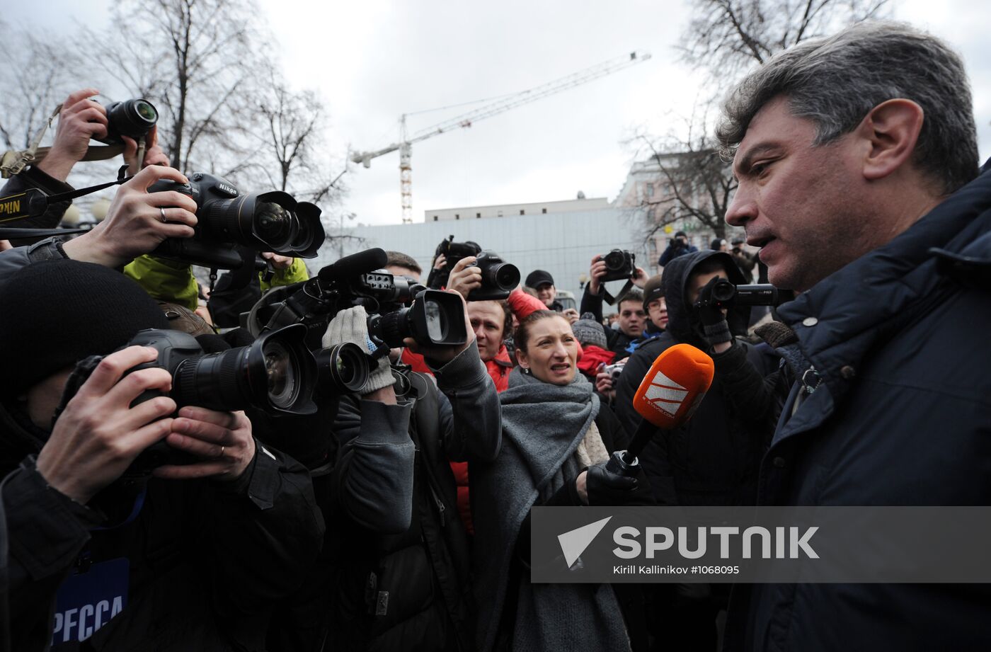 Opposition rally on Pushkin Square