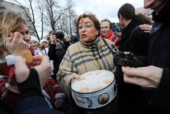 Opposition rally on Pushkin Square