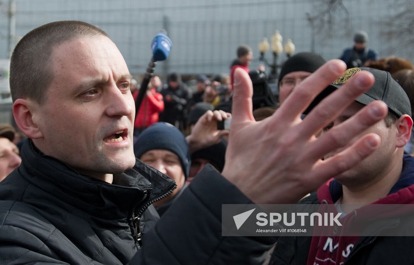 Opposition stages rally at Pushkinskaya Square