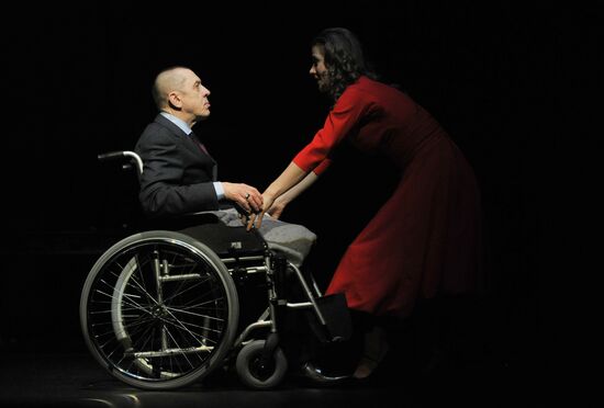 Exit The King play's press preview at Taganka Theater