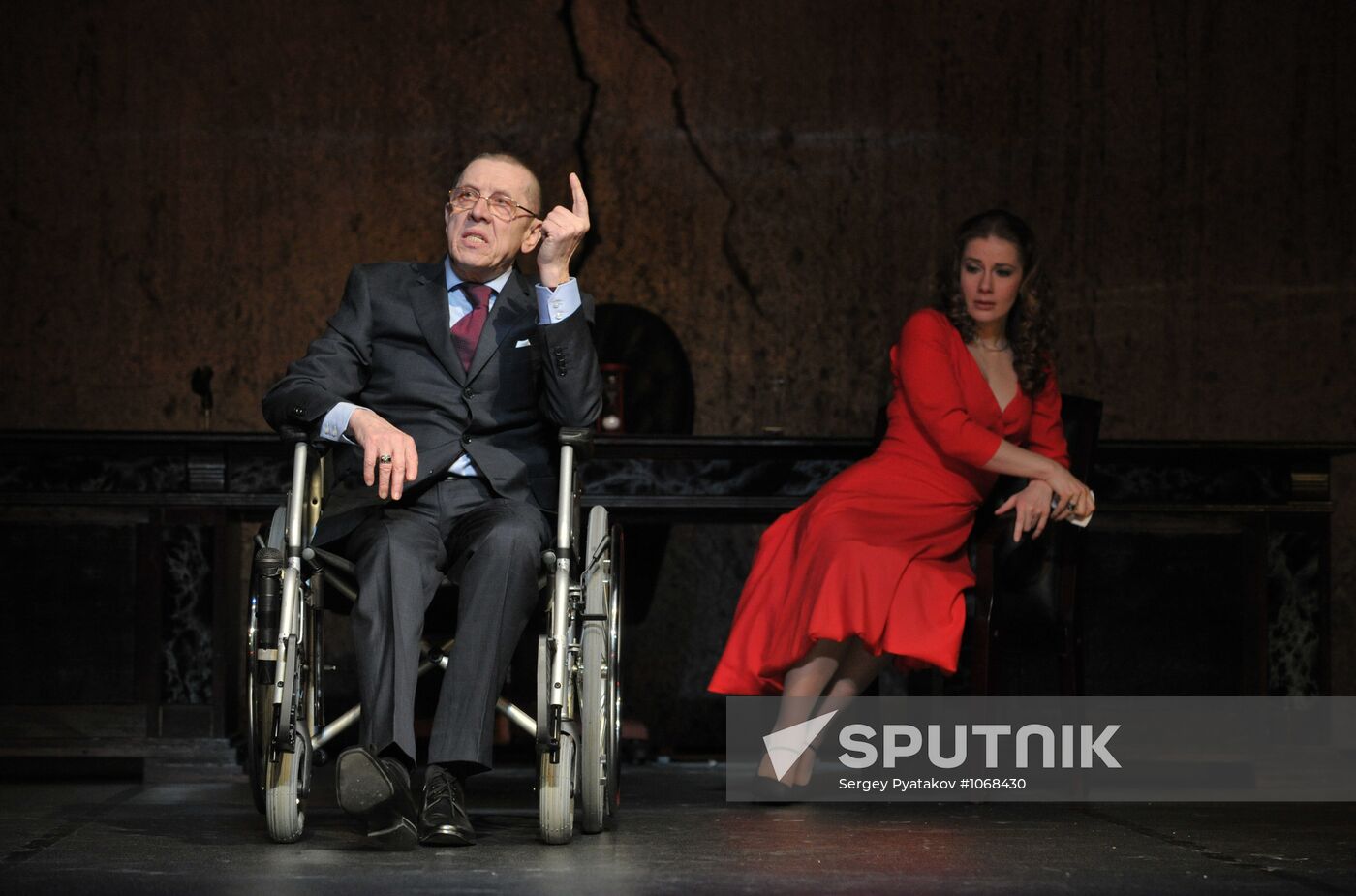 Exit The King play's press preview at Taganka Theater