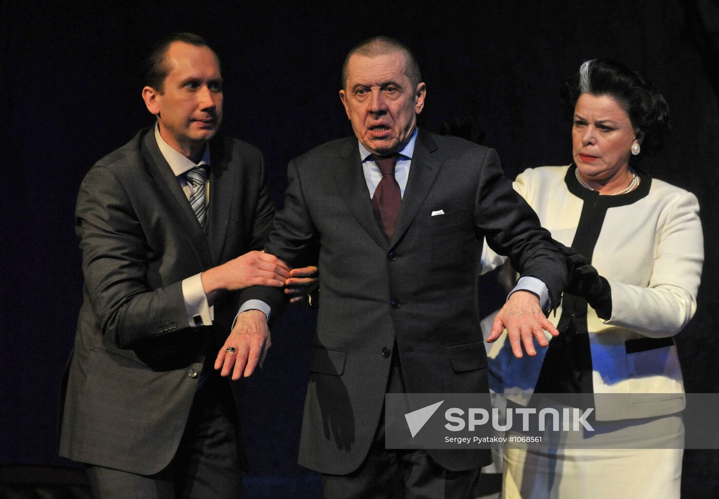 Exit The King play's press preview at Taganka Theater