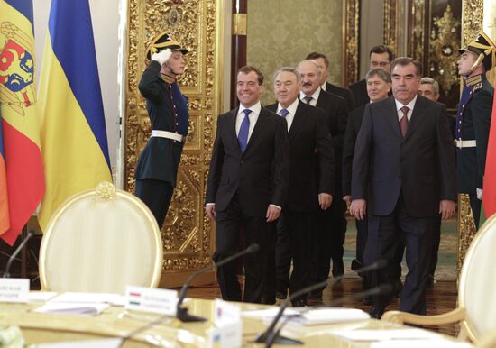 EurAsEC summit in Kremlin