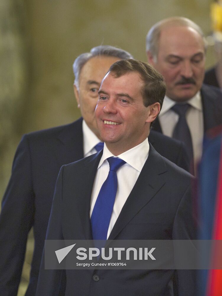 EurAsEC summit in Kremlin