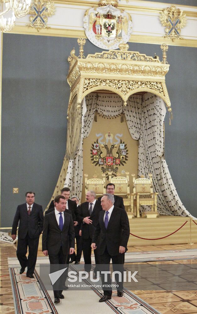 EurAsEC summit in Kremlin