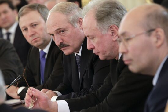 EurAsEC summit in Kremlin