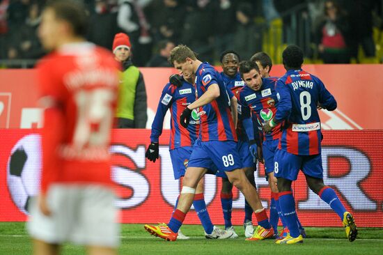 Football RFPL. Spartak vs. CSKA