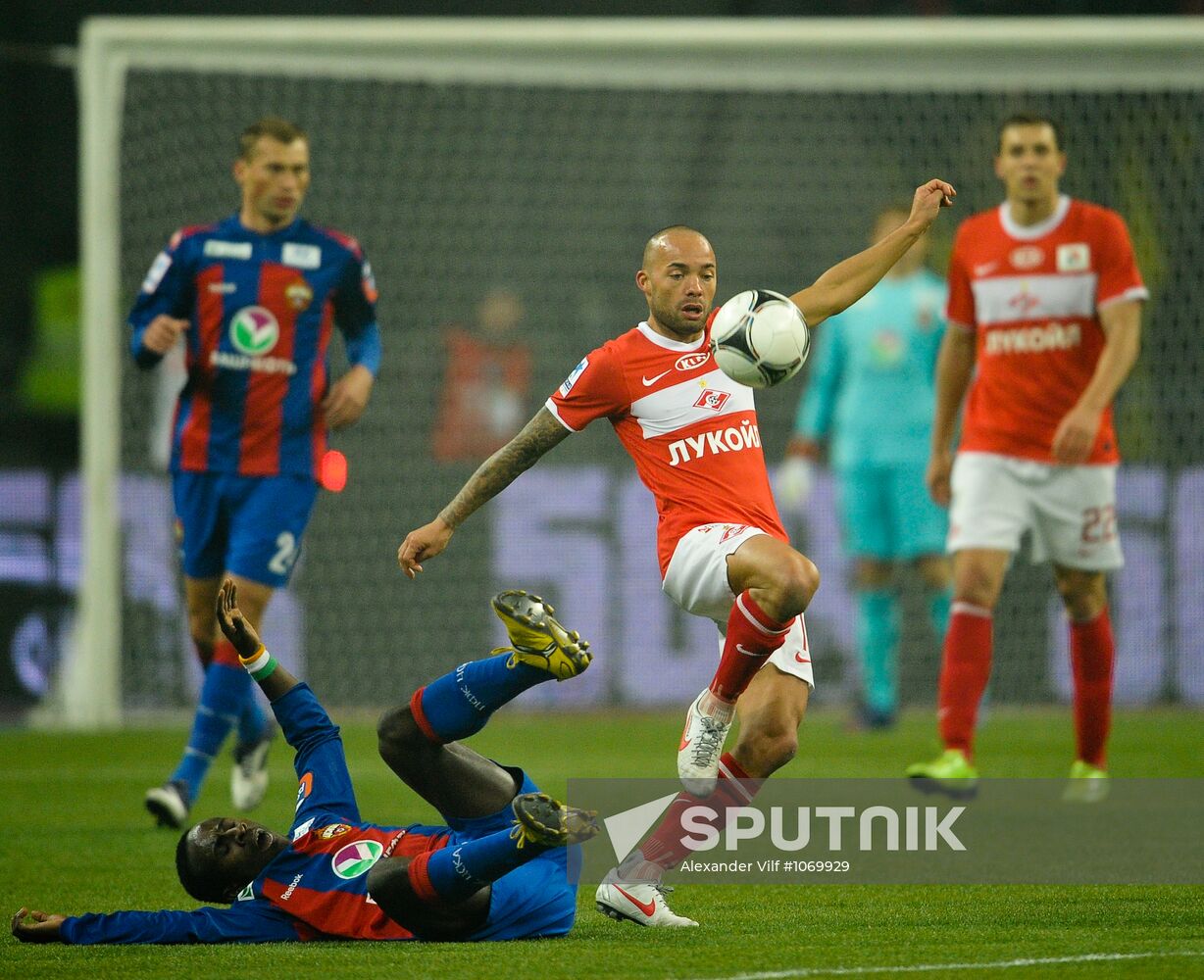 Football RFPL. Spartak vs. CSKA