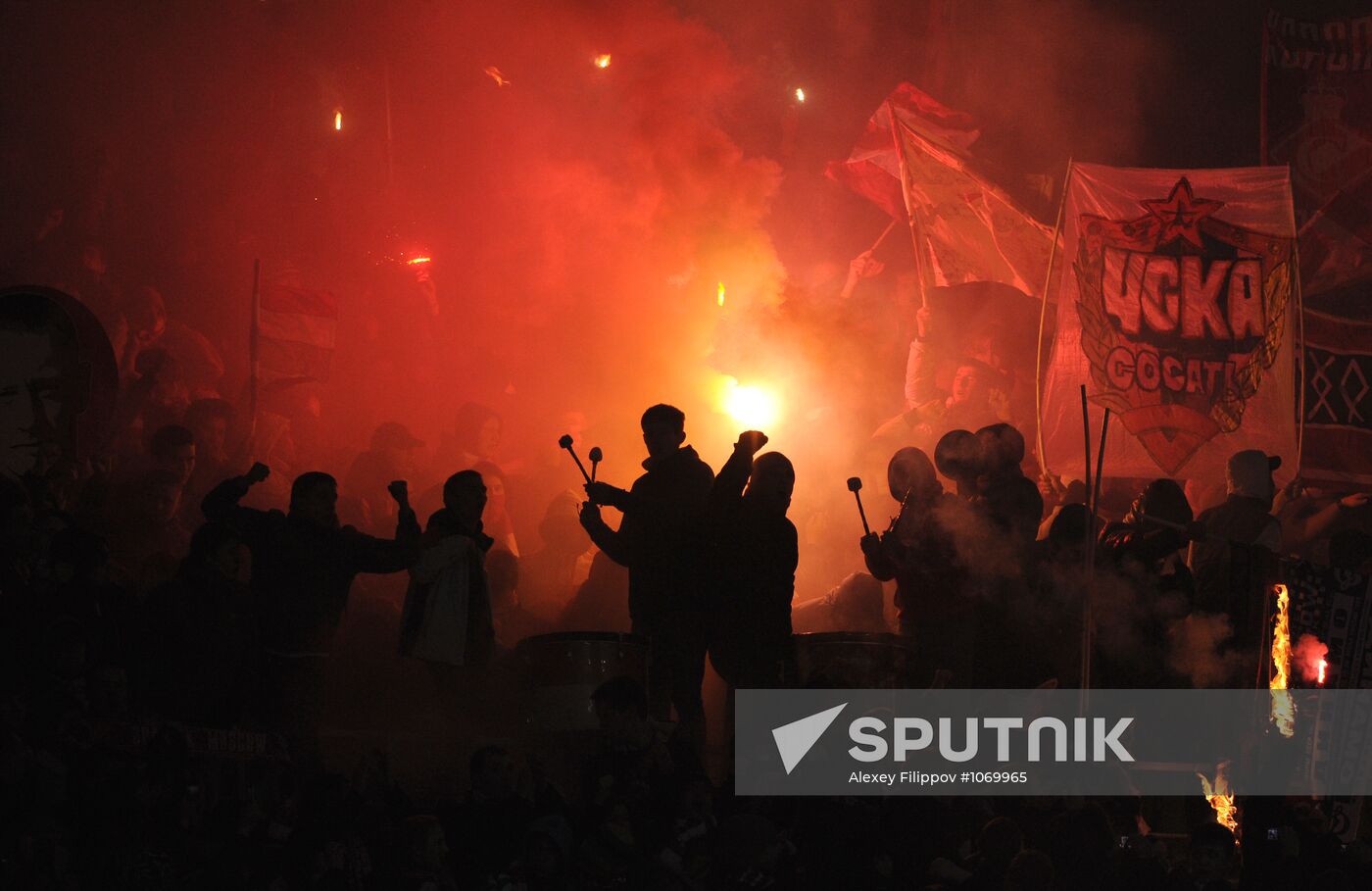 Football Premier League. Match Spartak (Moscow) - CSKA
