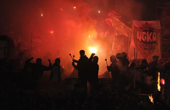 Football Premier League. Match Spartak (Moscow) - CSKA