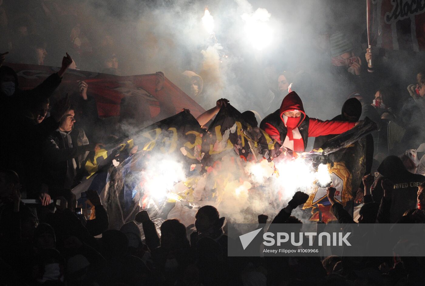 Football Premier League. Match Spartak (Moscow) - CSKA