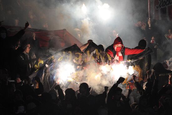 Football Premier League. Match Spartak (Moscow) - CSKA