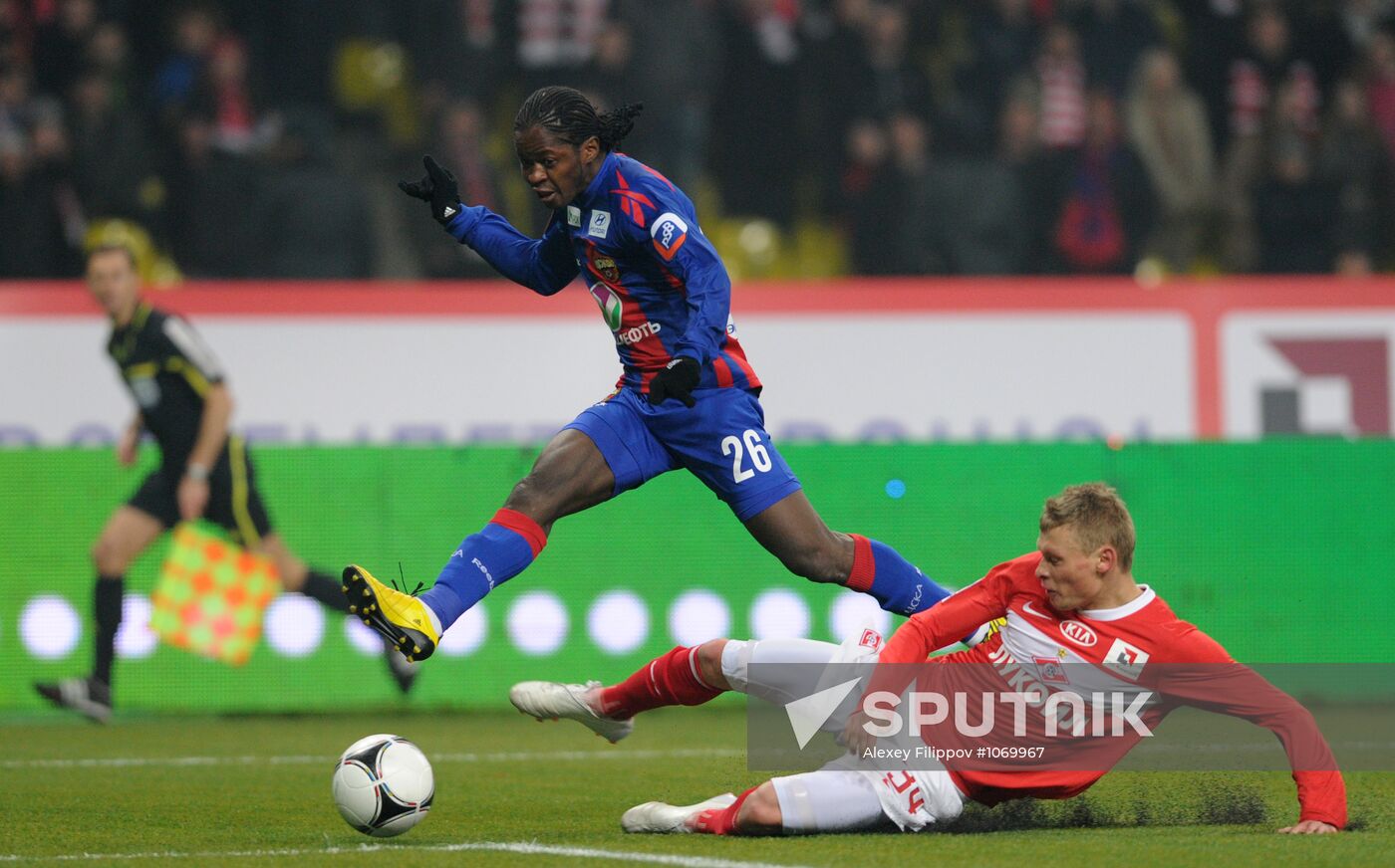 Football Premier League. Match Spartak (Moscow) - CSKA