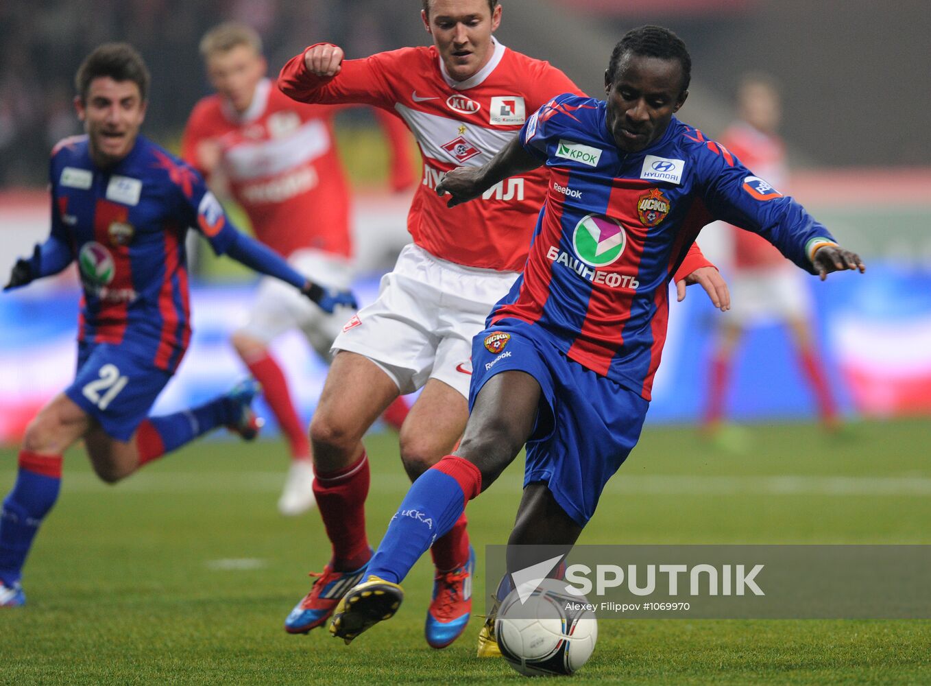 Football Premier League. Match Spartak (Moscow) - CSKA