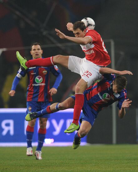 Football Premier League. Match Spartak (Moscow) - CSKA