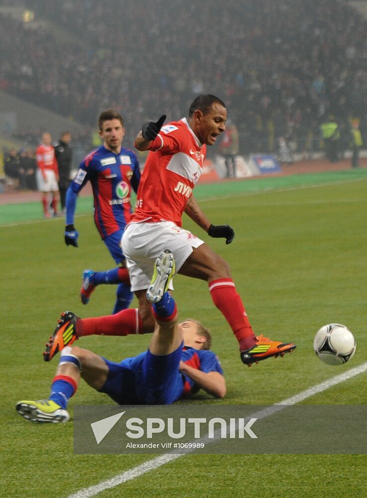 Football Premier League. Match Spartak (Moscow) - CSKA