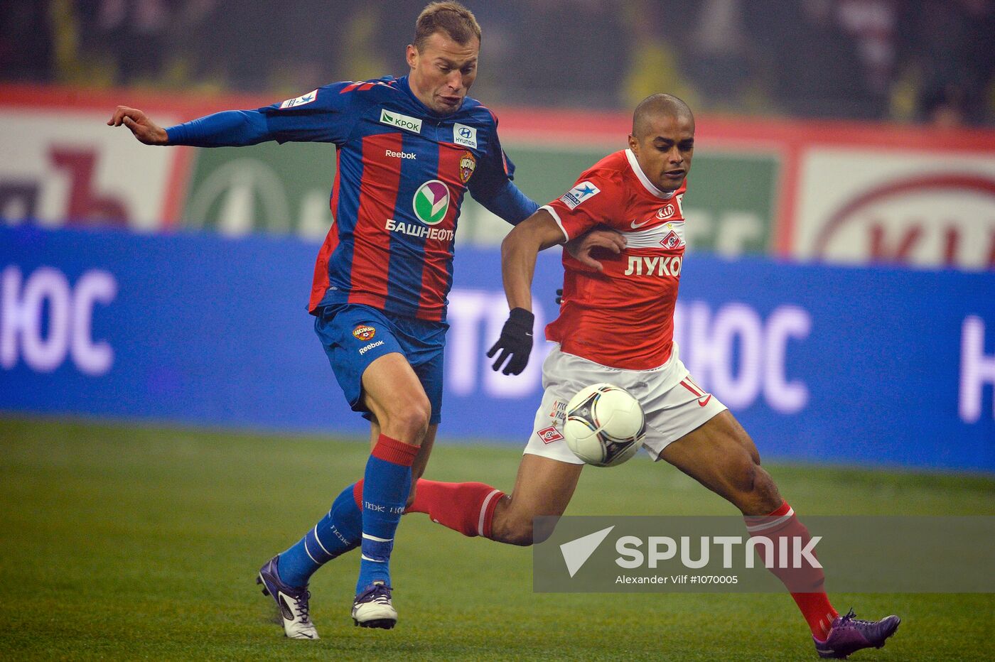 Football Premier League. Match Spartak (Moscow) - CSKA