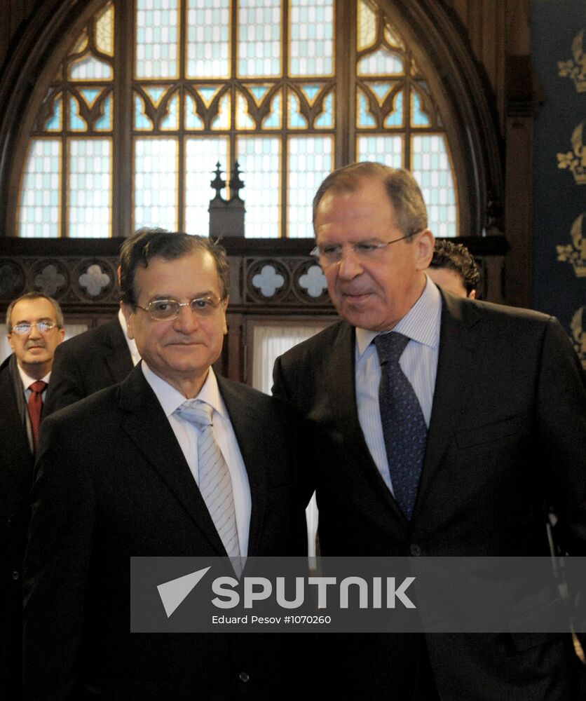 Sergei Lavrov meets with Adnan Mansour