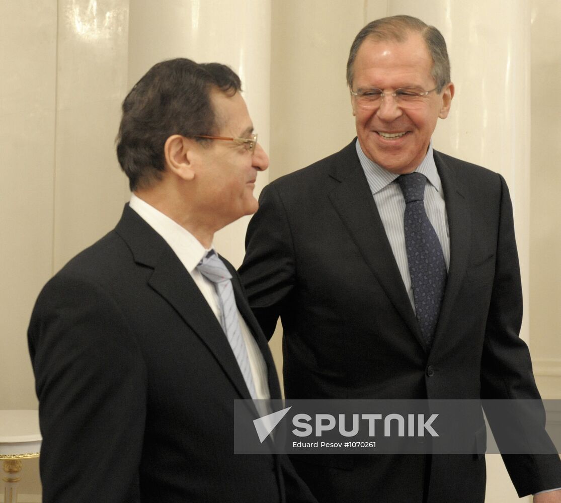 Sergei Lavrov meets with Adnan Mansour