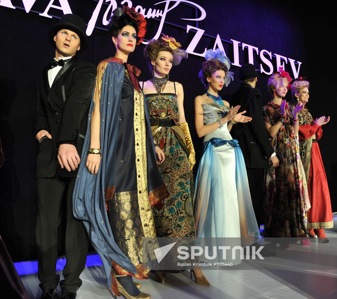 Slava Zaitsev's collection showcased at Fashion Week Russia