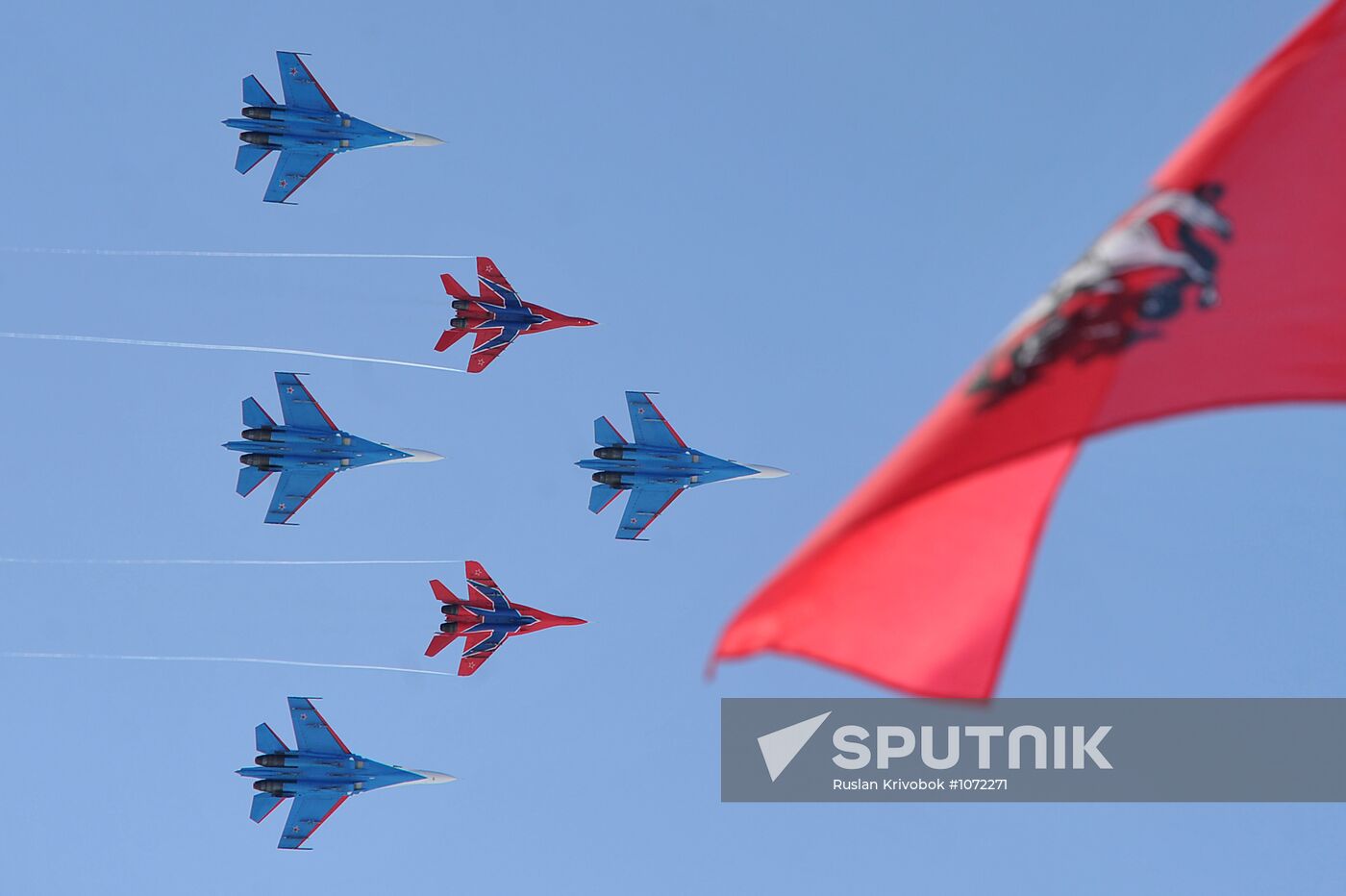 Russian Knights and Strizhi pilot groups