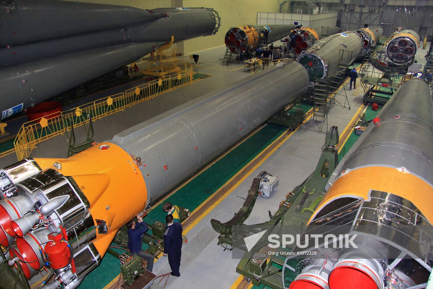 Preparations underway at Baikonur for spacecraft launches