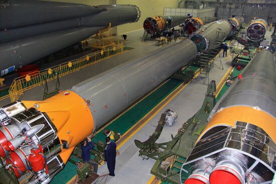 Preparations underway at Baikonur for spacecraft launches