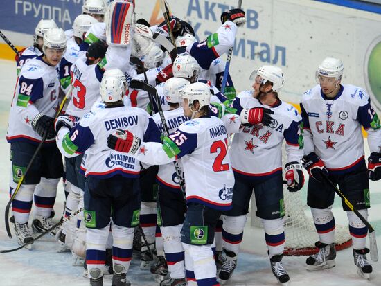 Hockey KHL. Match "Atlant" - SKA