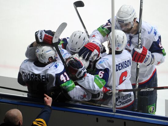 Hockey KHL. Match "Atlant" - SKA