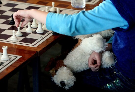 Chess championship among children under 10 years in Vladivostok