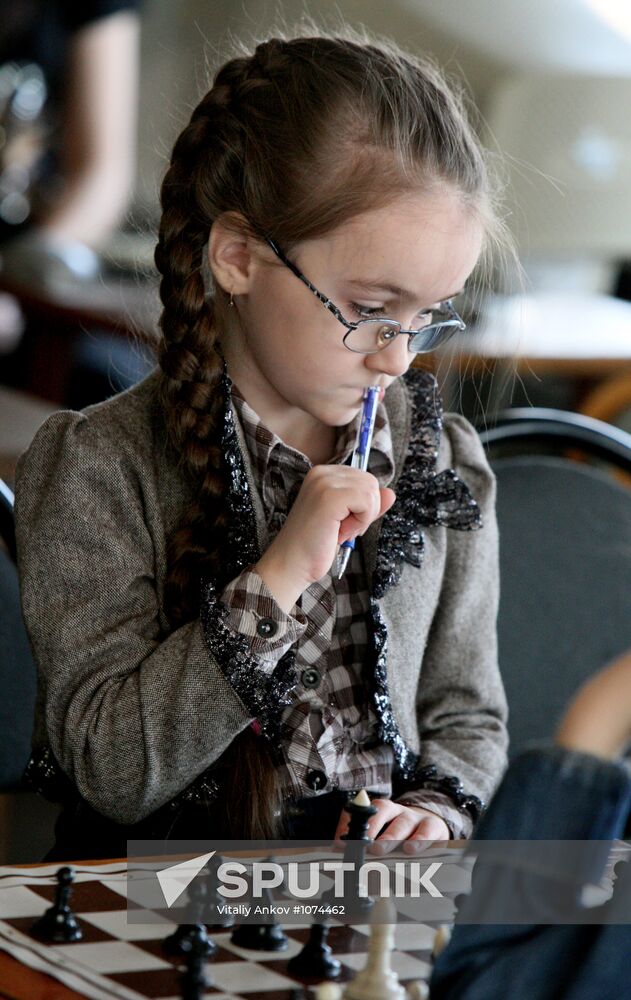 Chess championship among children under 10 years in Vladivostok