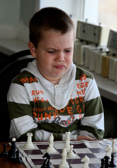 Chess championship among children under 10 years in Vladivostok