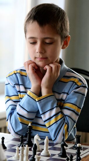 Chess championship among children under 10 years in Vladivostok