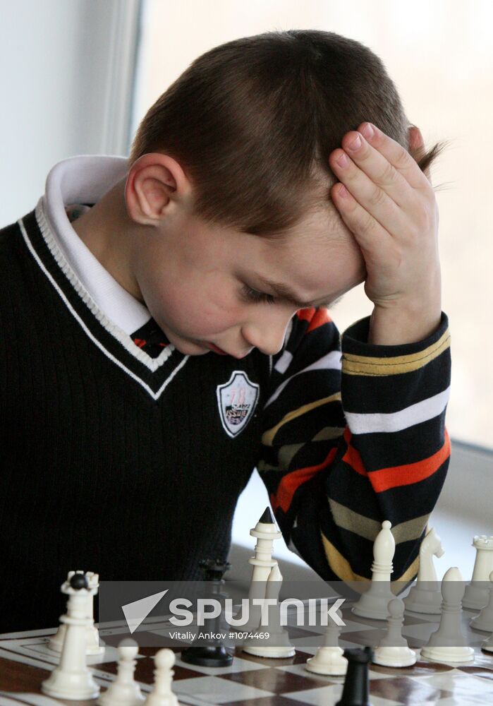 Chess championship among children under 10 years in Vladivostok