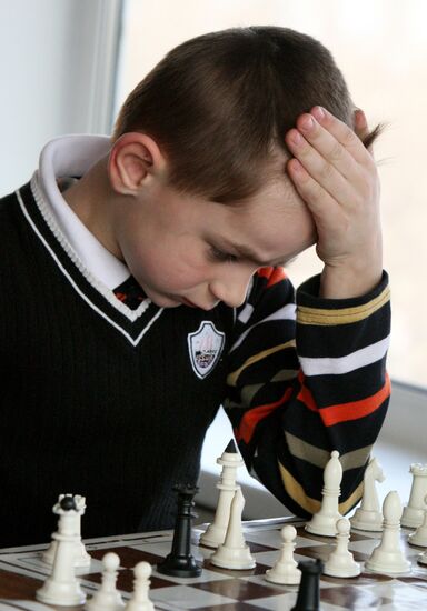 Chess championship among children under 10 years in Vladivostok