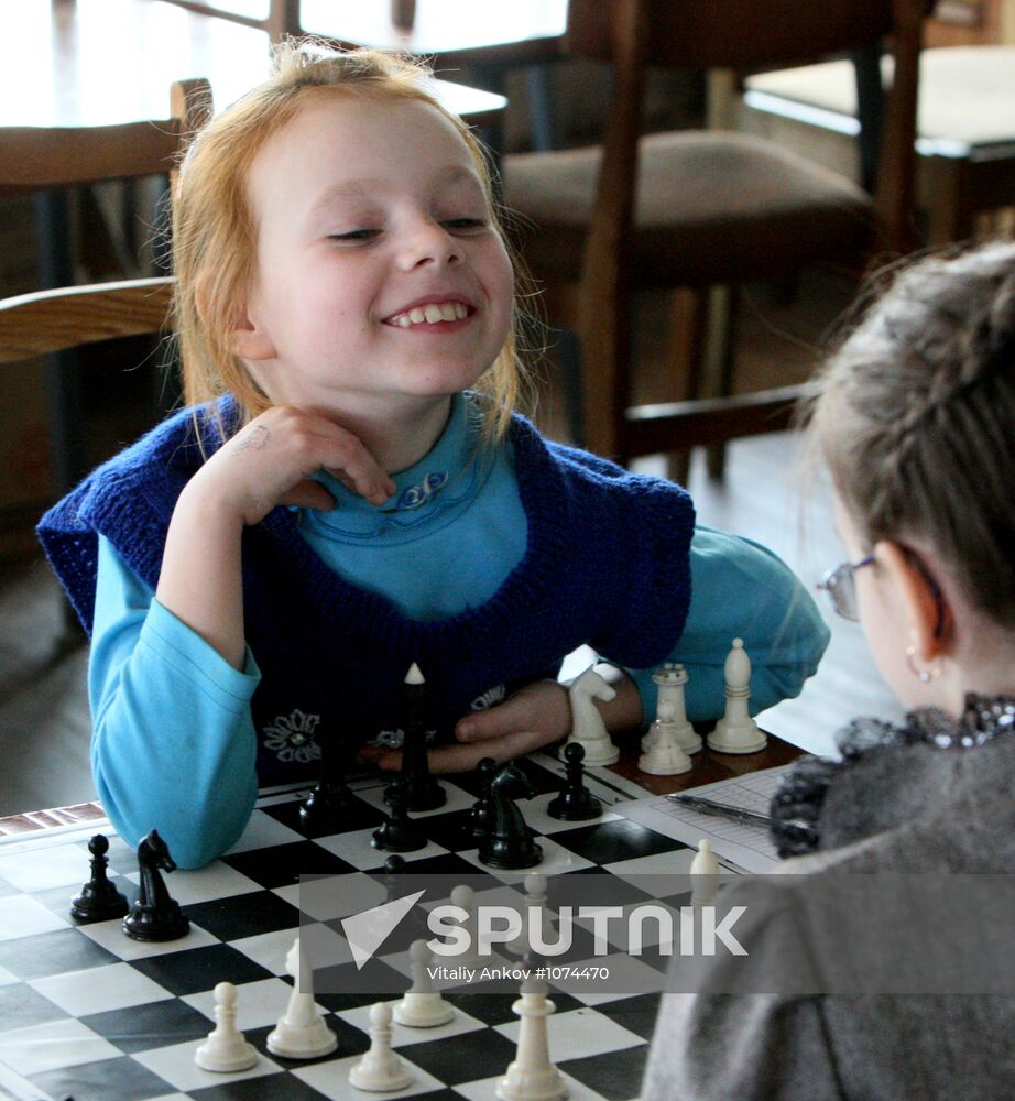 Chess championship among children under 10 years in Vladivostok