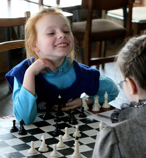 Chess championship among children under 10 years in Vladivostok
