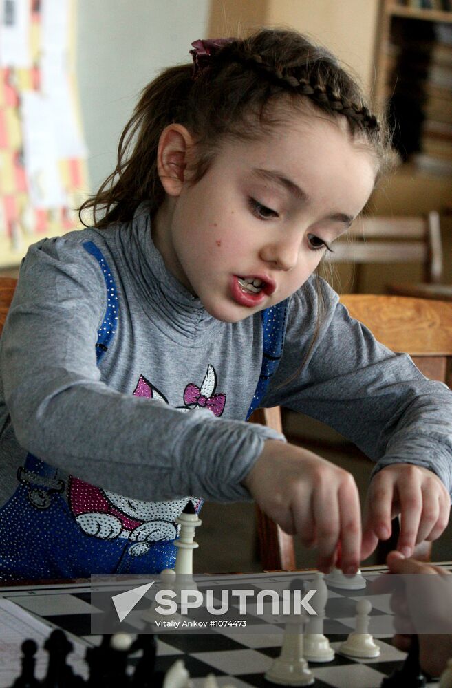 Chess championship among children under 10 years in Vladivostok