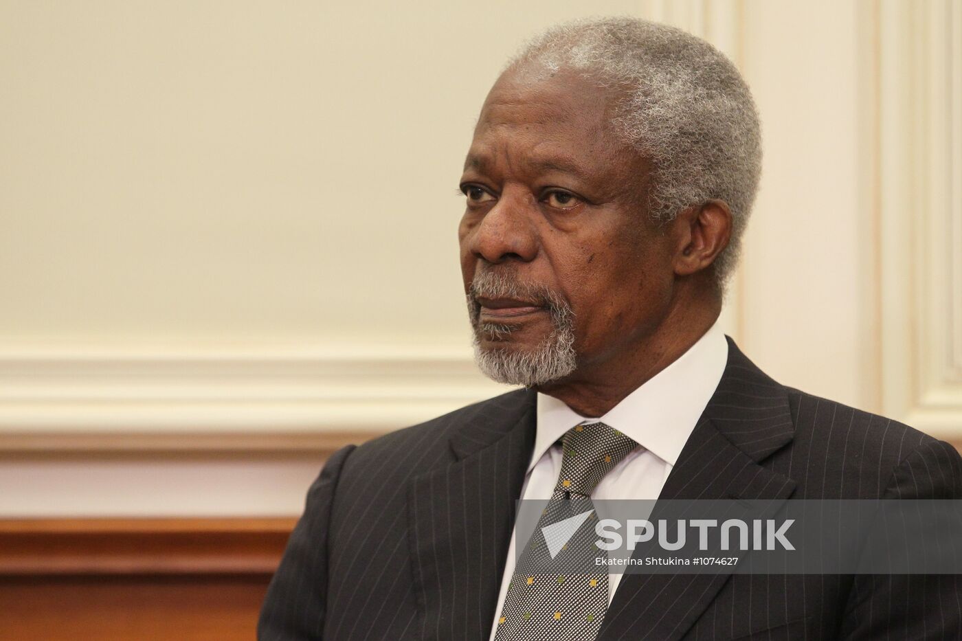 Dmitry Medvedev meets with Kofi Annan in Moscow