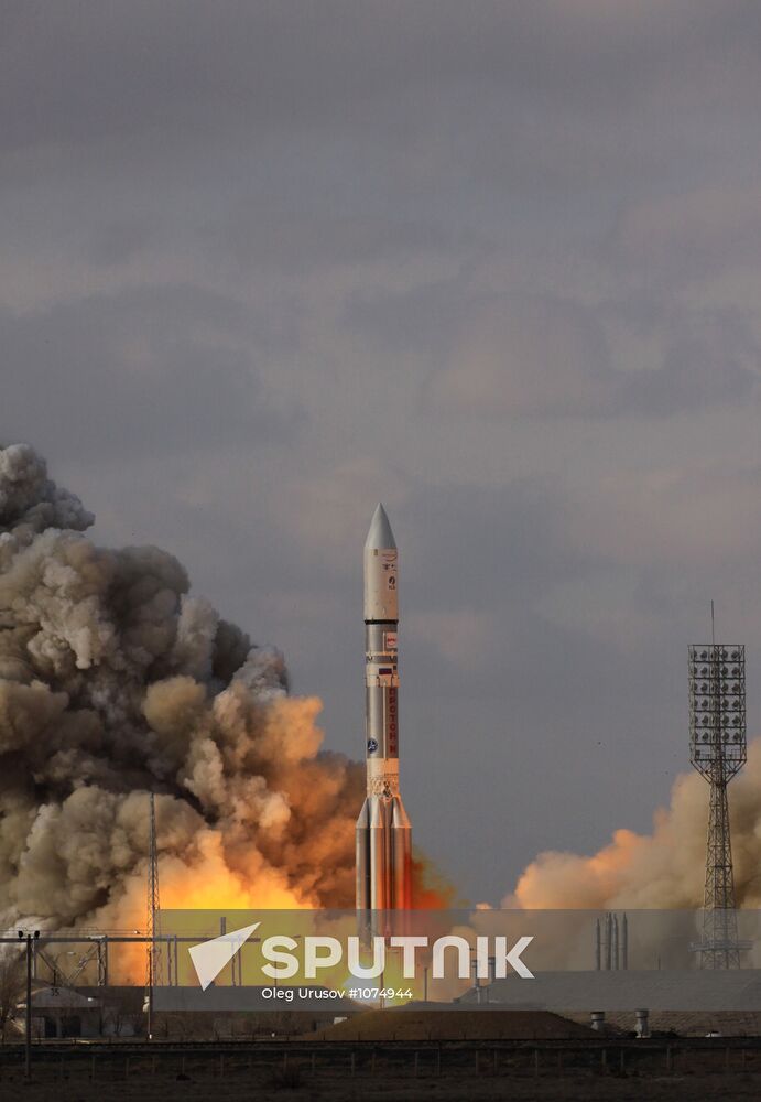Carrier rocket "Proton-M" launched from Baikonur cosmodrome